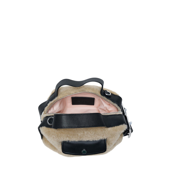 Mini Faux Fur Biker Bag
