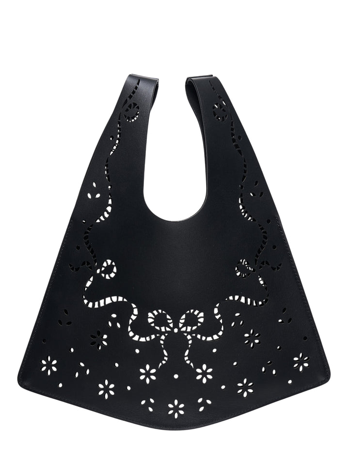 Mini Lasercut Lace Shopper Bag