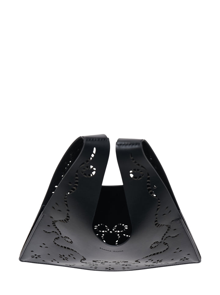 Mini Lasercut Lace Shopper Bag