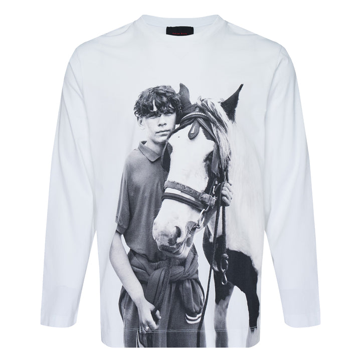 Pony Kid Print Long Sleeve Tee