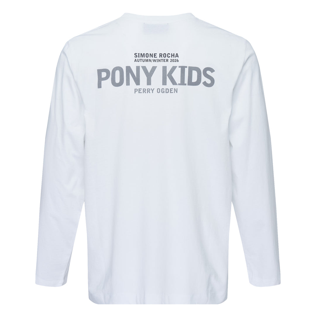 Pony Kid Print Long Sleeve Tee