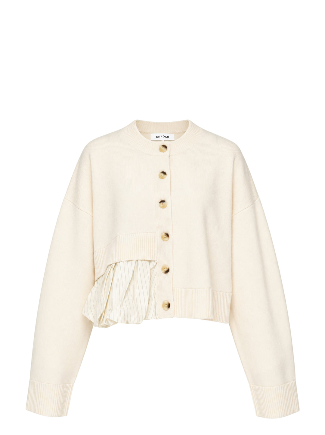ENFOLD Balloon Hem Cardigan