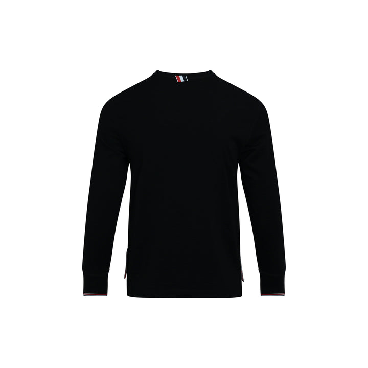 Long Sleeve Henley Tipping Strip