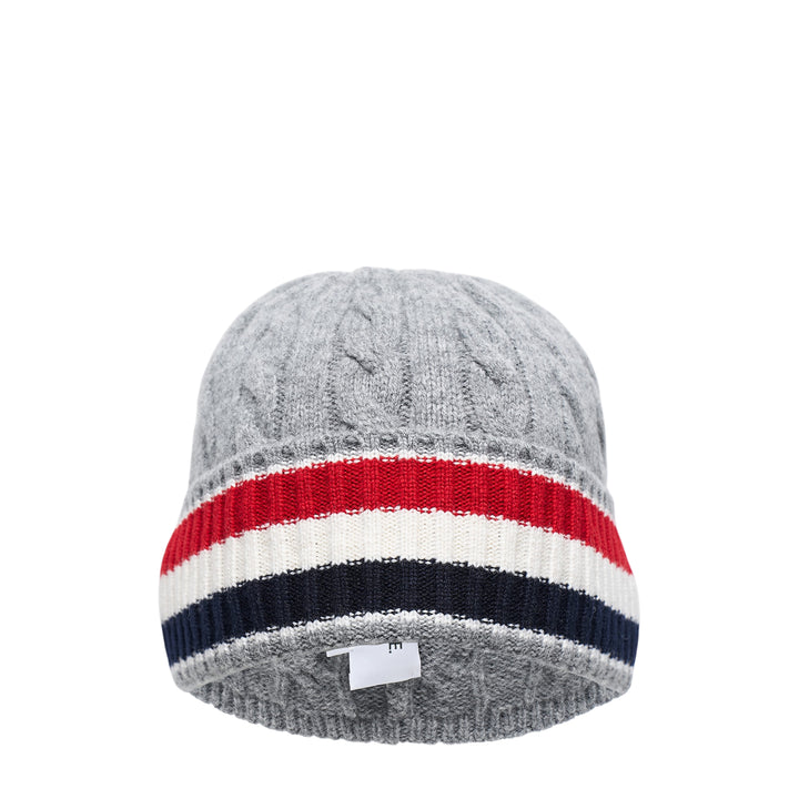 Cable and Rib Merino Beanie