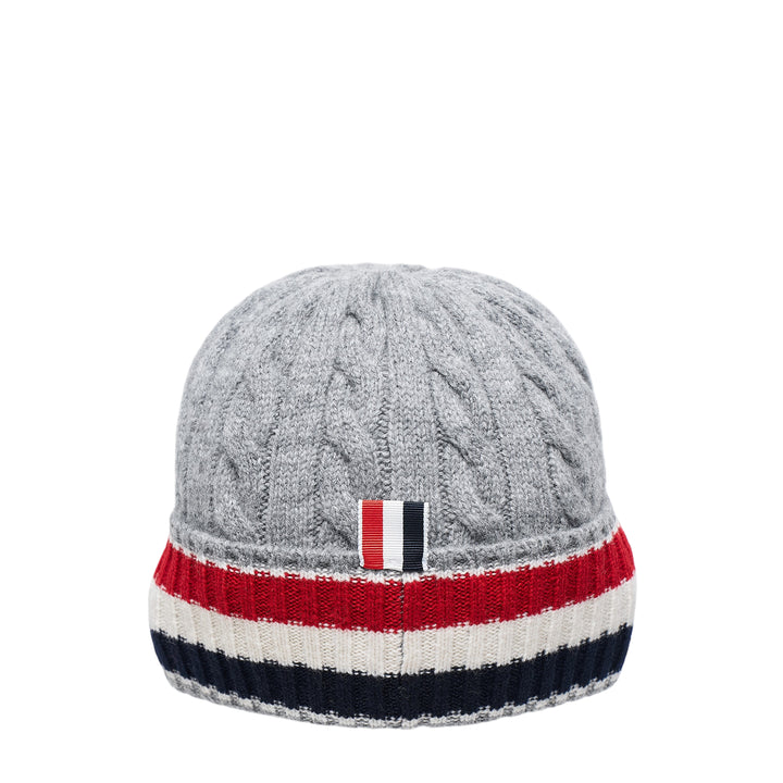 Cable and Rib Merino Beanie
