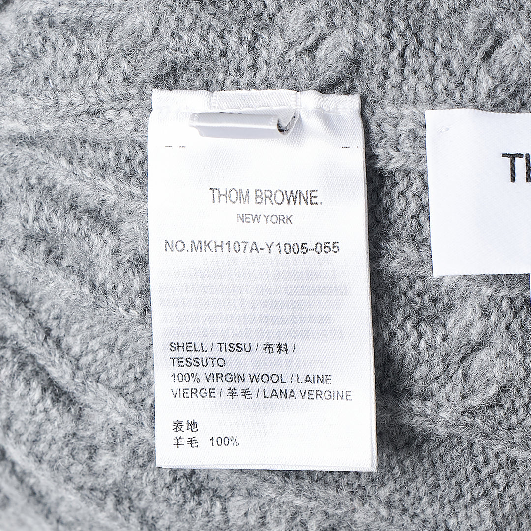 Cable and Rib Merino Beanie