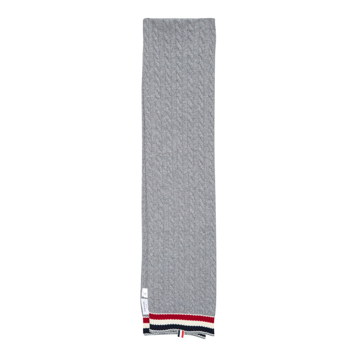 Cable and Rib Merino Scarf