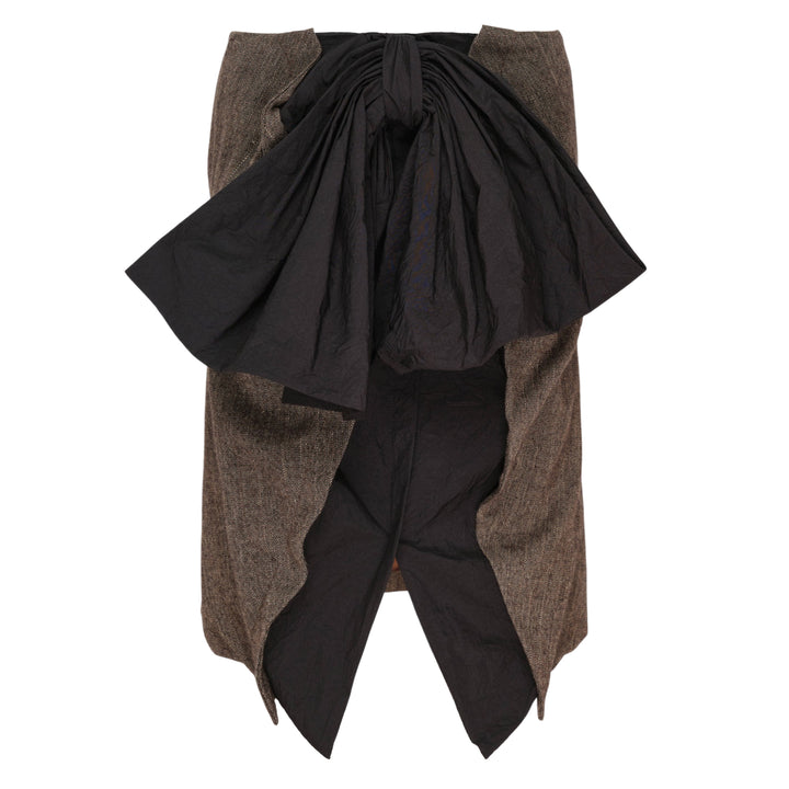 Bow Detail Draped Skirt