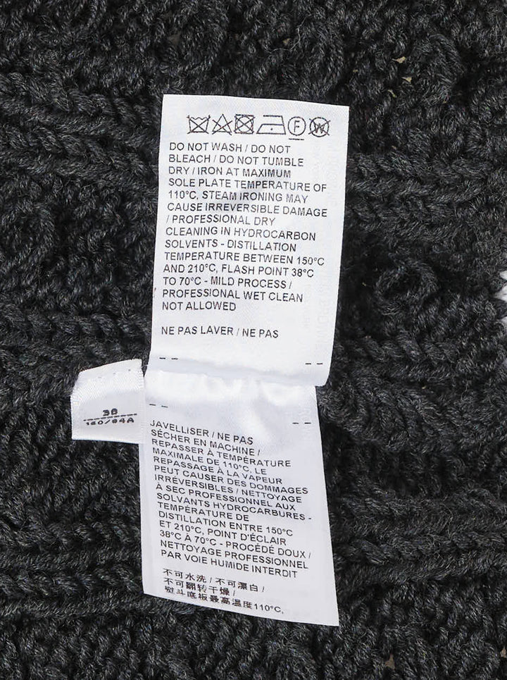 Aran Cable Crew Neck Cardigan