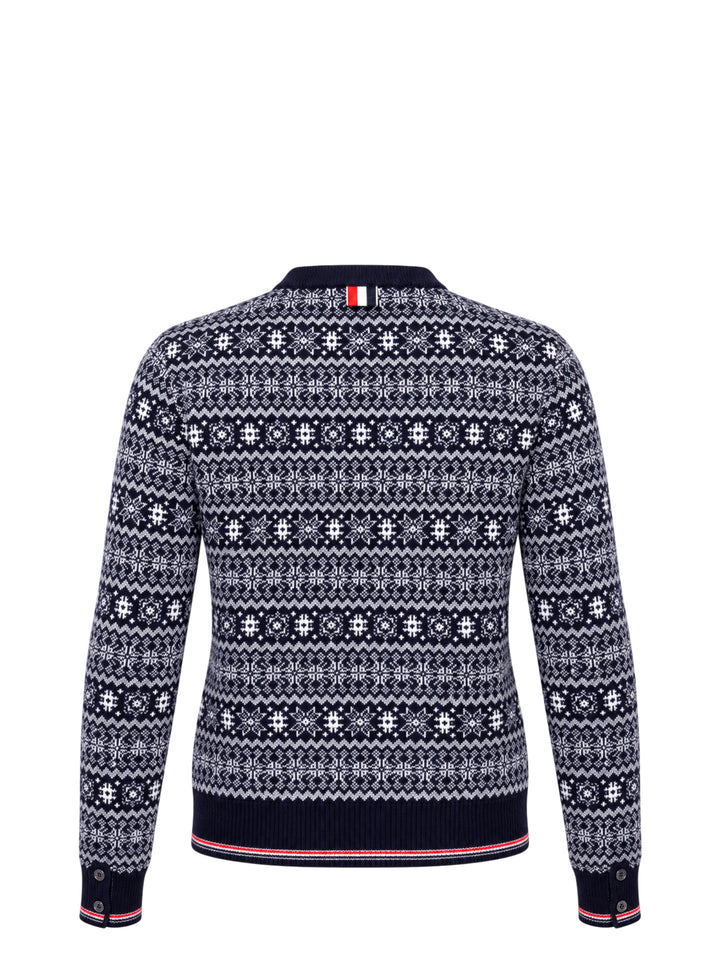 Thom Browne Snowflake Fair Isle Cardigan - view 2