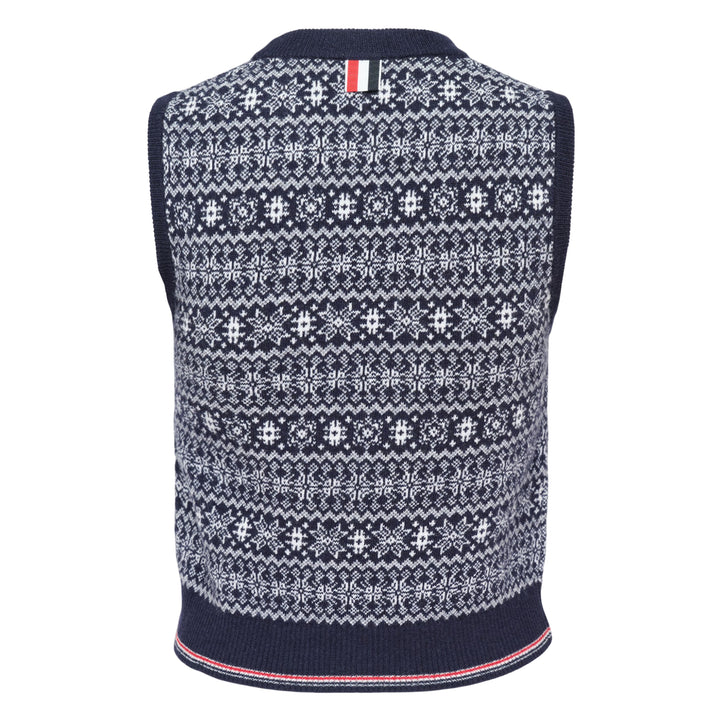 Snowflake Fair Isle Knit Vest