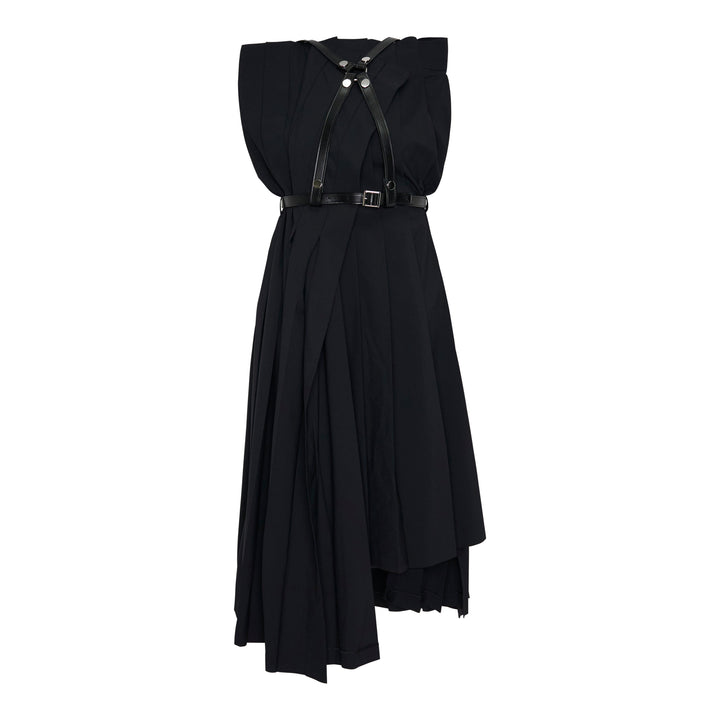 Midi Pleated Harness Dress