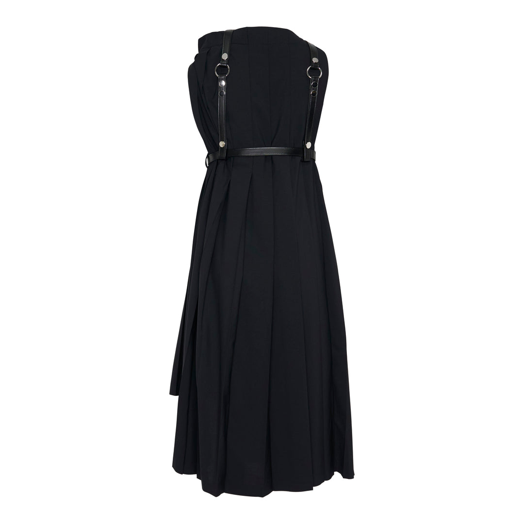Midi Pleated Harness Dress