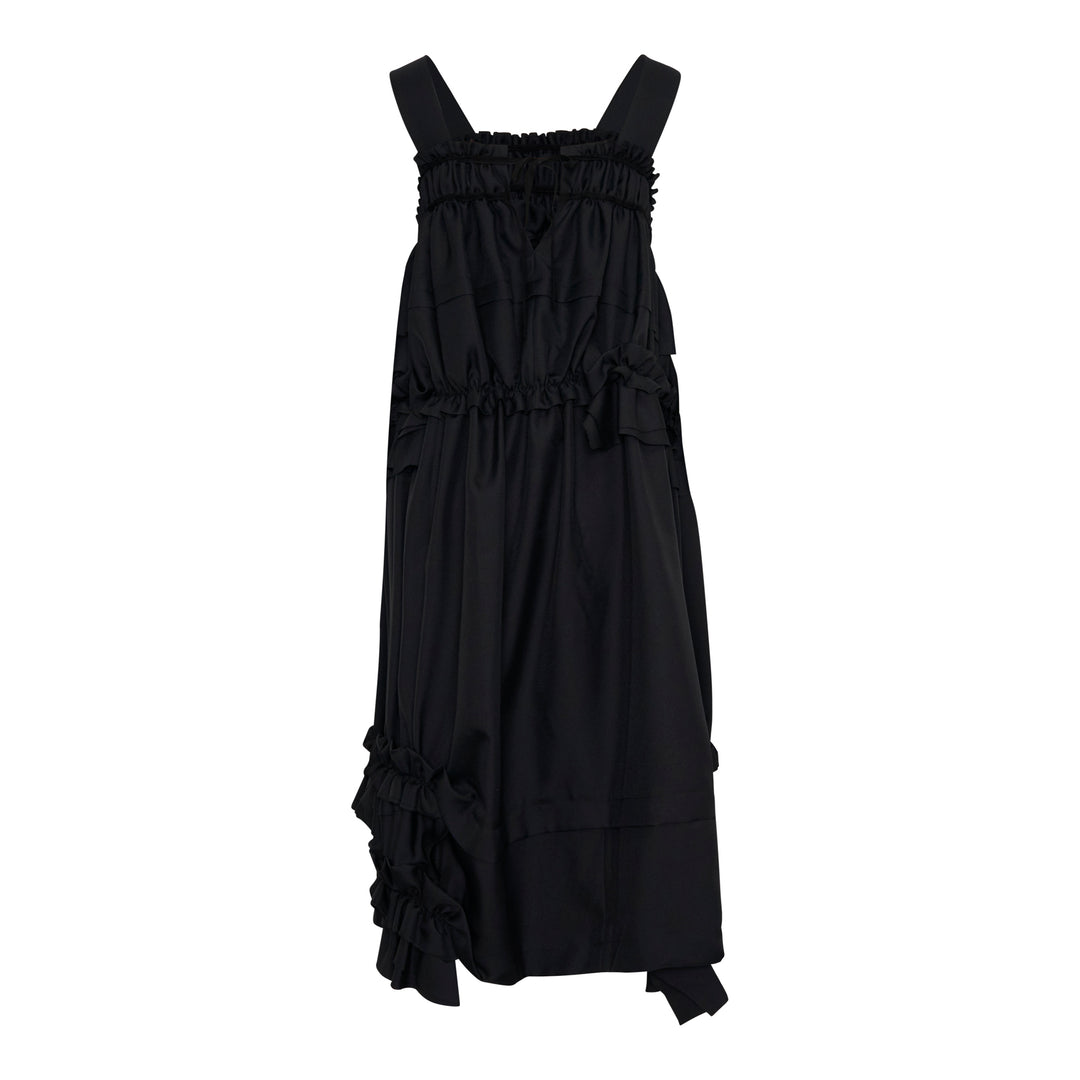 Ruffled Sleeveless Pinafore Dress