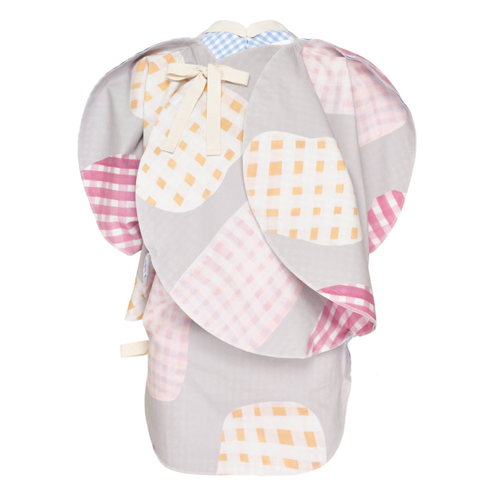 Puff Silhouette Patchwork Blouse