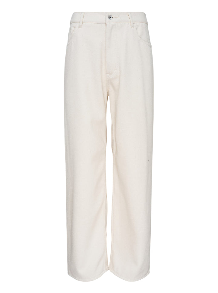 AURALEE Silk Nep Denim 5-Pocket Wide Pants