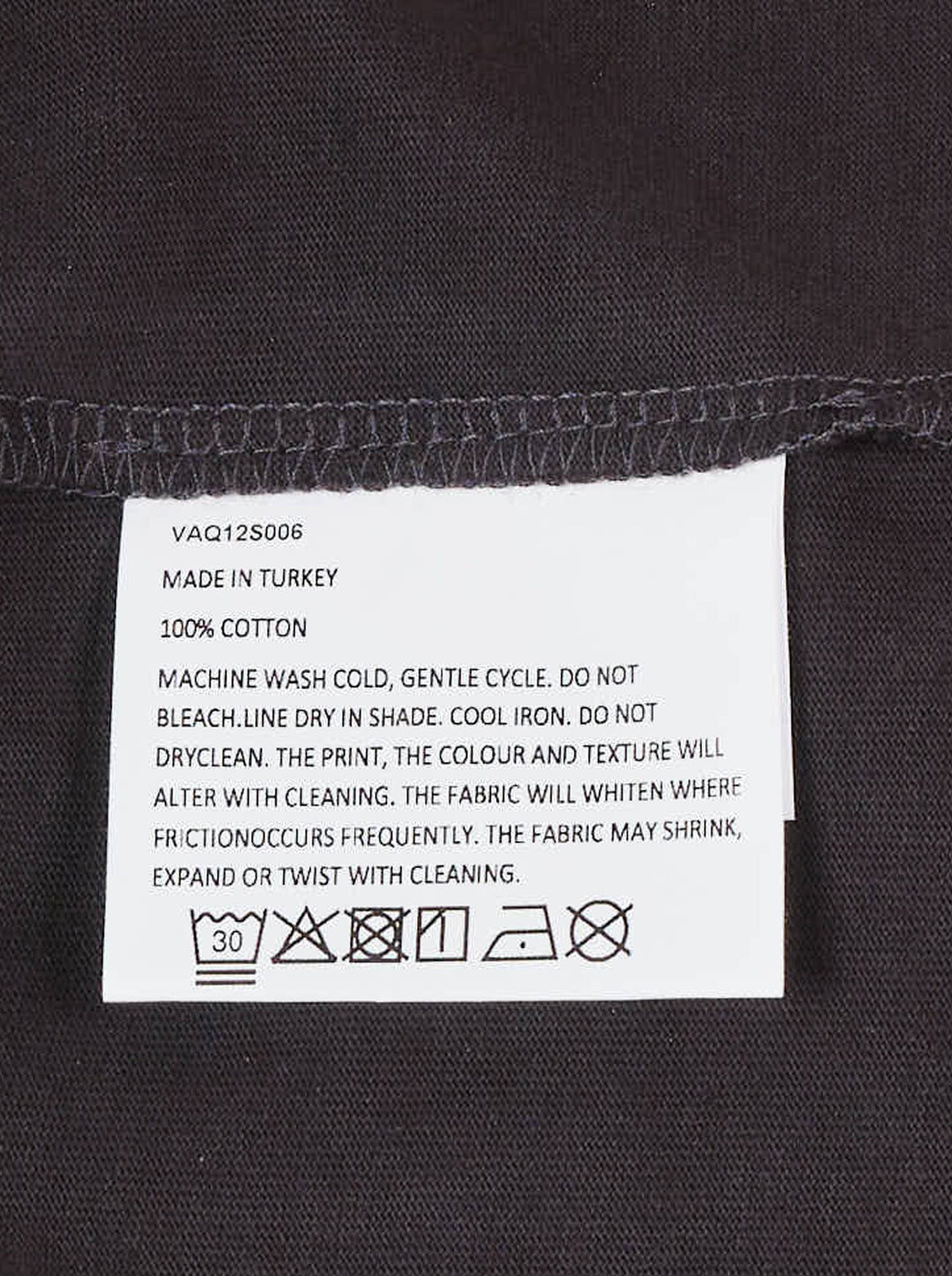 Vaquera washed charcoal knit pencil skirt with a curved diagonal zipper and sculpted seams - view 3