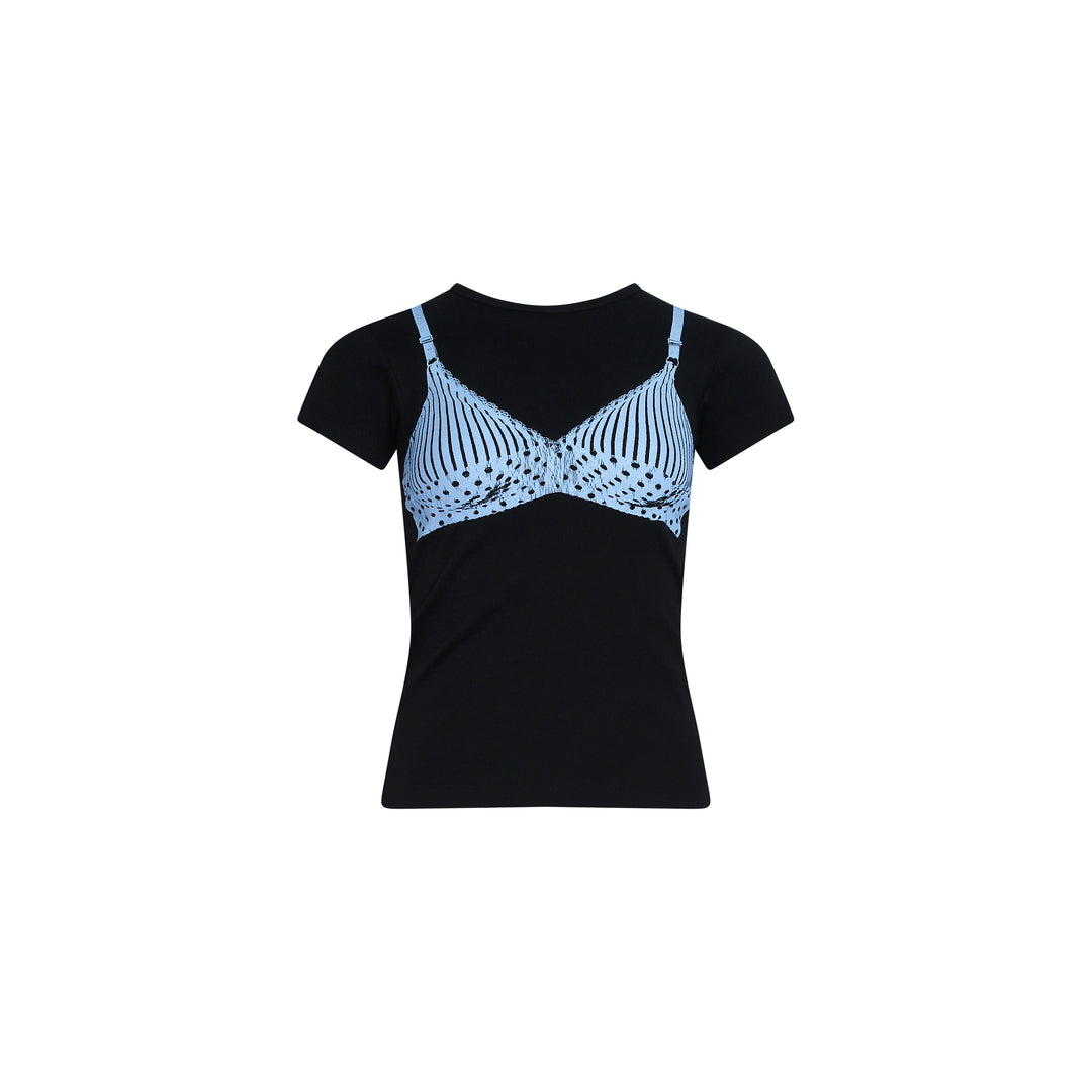 Bra Print Baby Tee