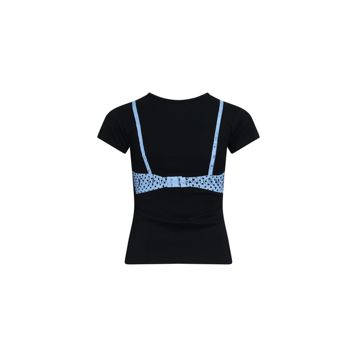 Bra Print Baby Tee