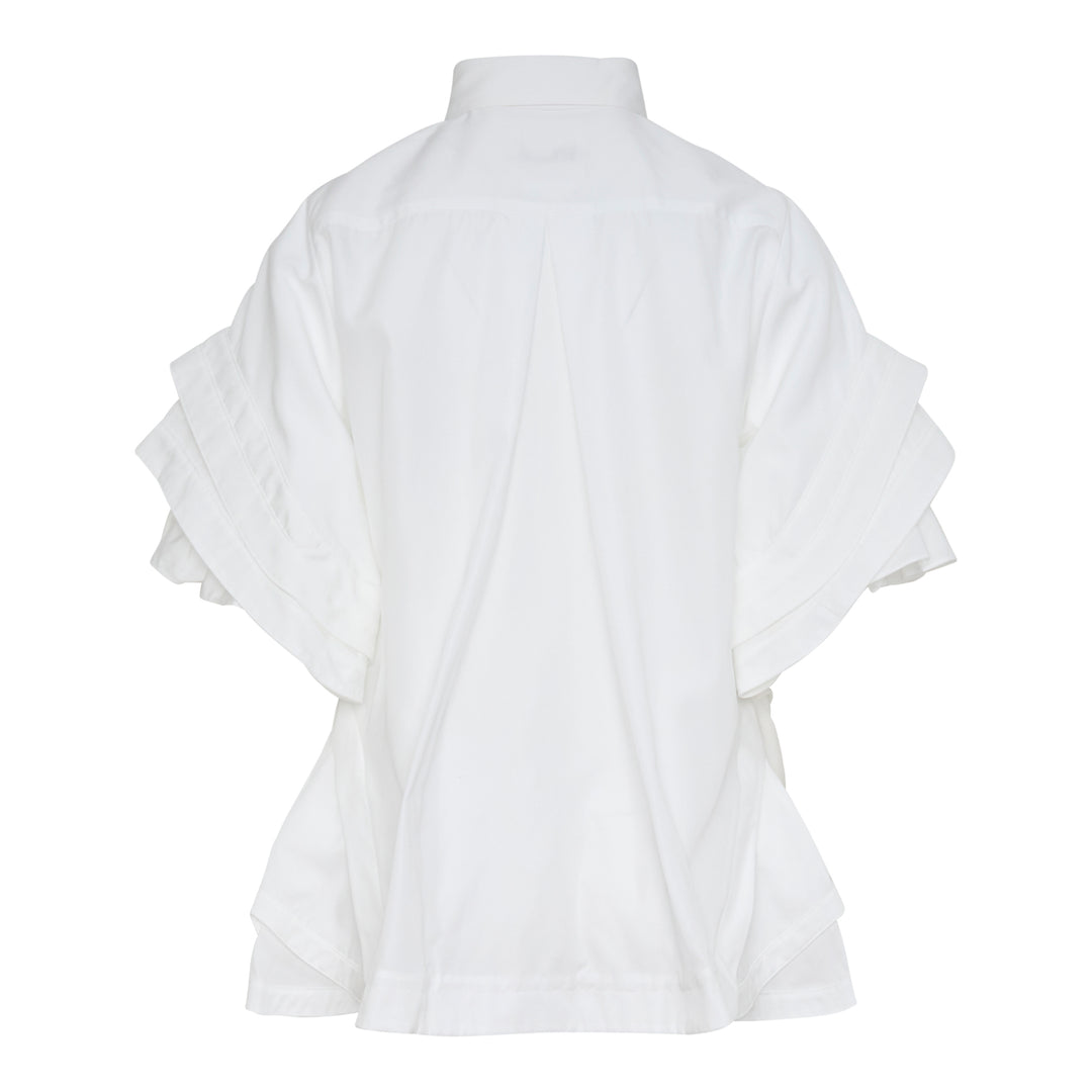 Ruffled Flare Shirt Blouse