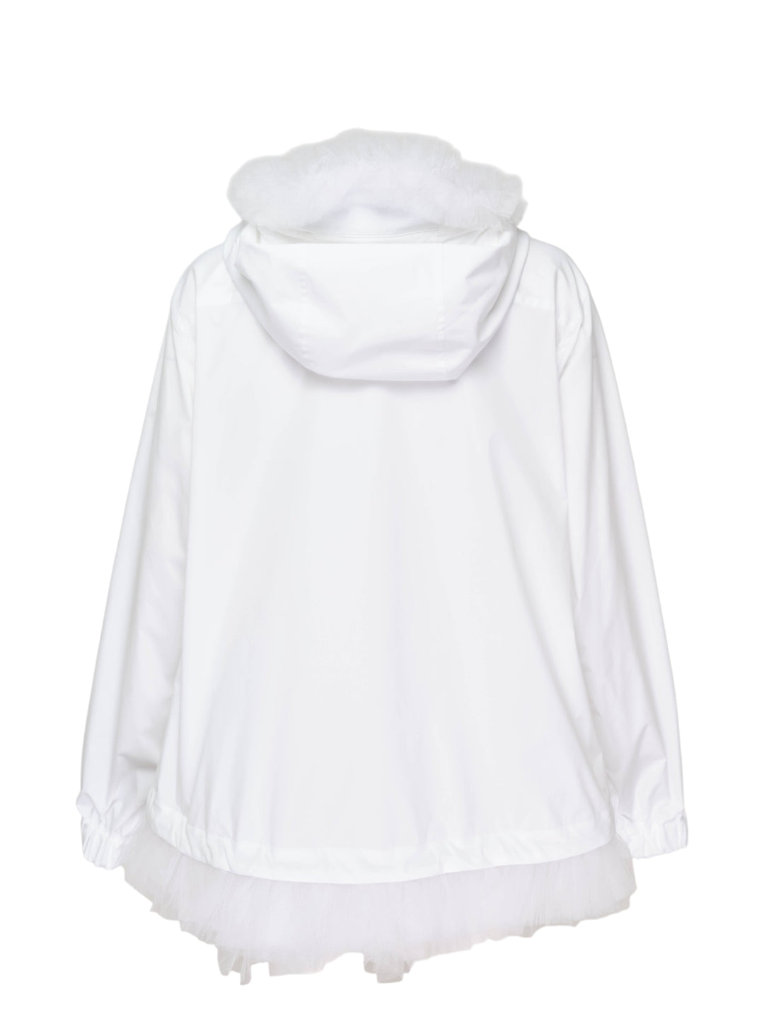 Noir Kei Ninomiya Tulle-Trim Hooded Blouson - view 2