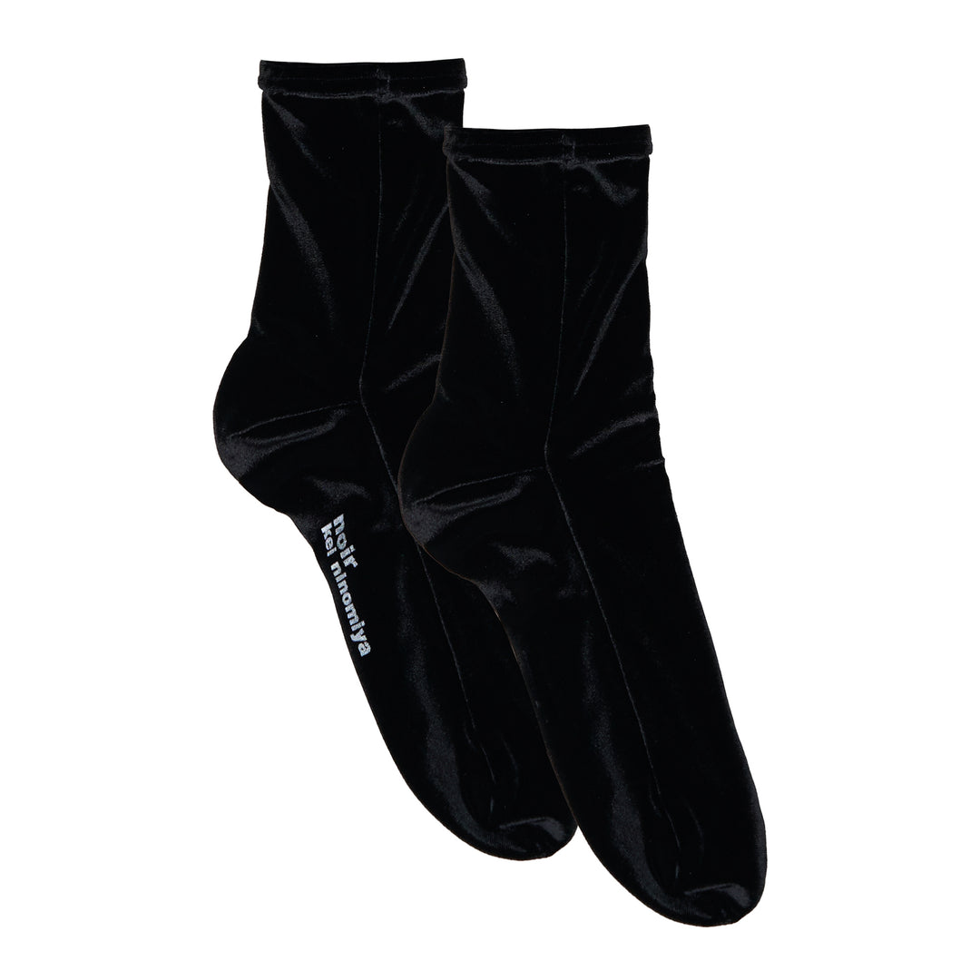 Black Velour Socks