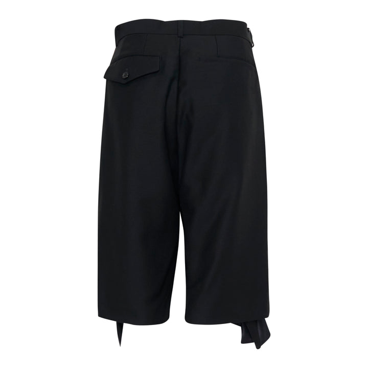 Straight-Cut Ruffle Trousers