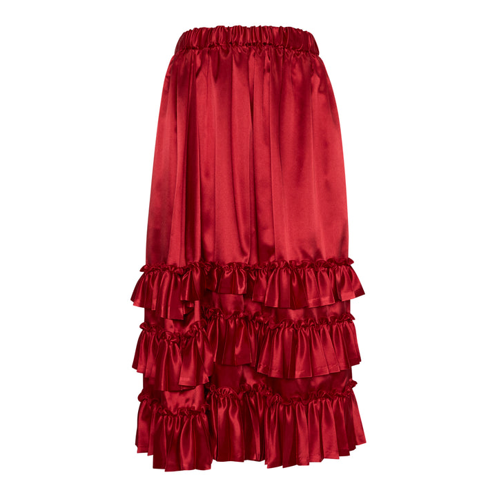 Elasticated Waistband Midi Skirt