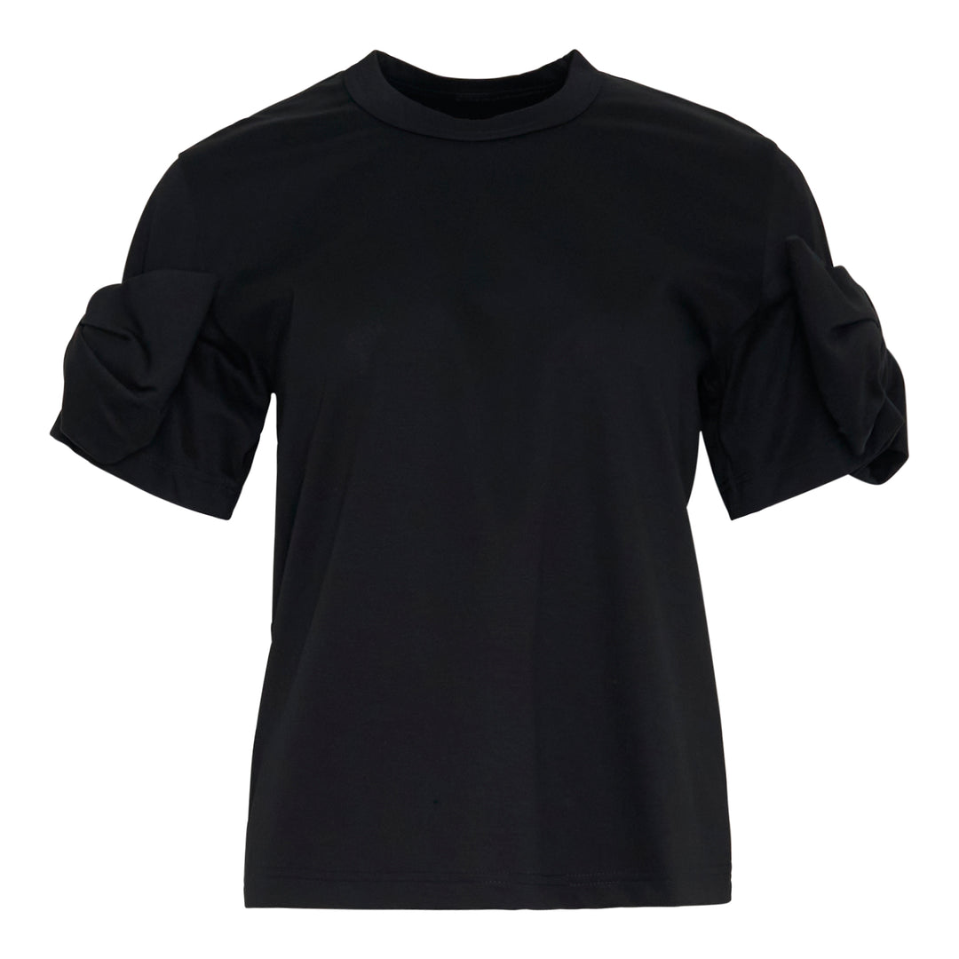 Cotton Tee With Bow Detail