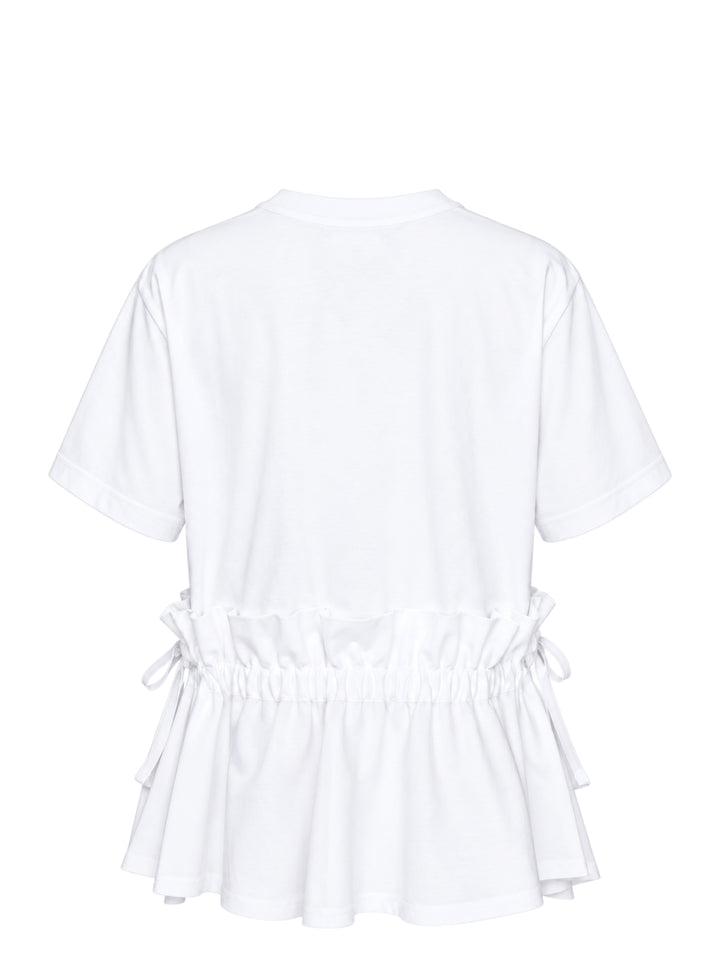 Noir Kei Ninomiya Short Sleeve Gathered Peplum Tee - view 2