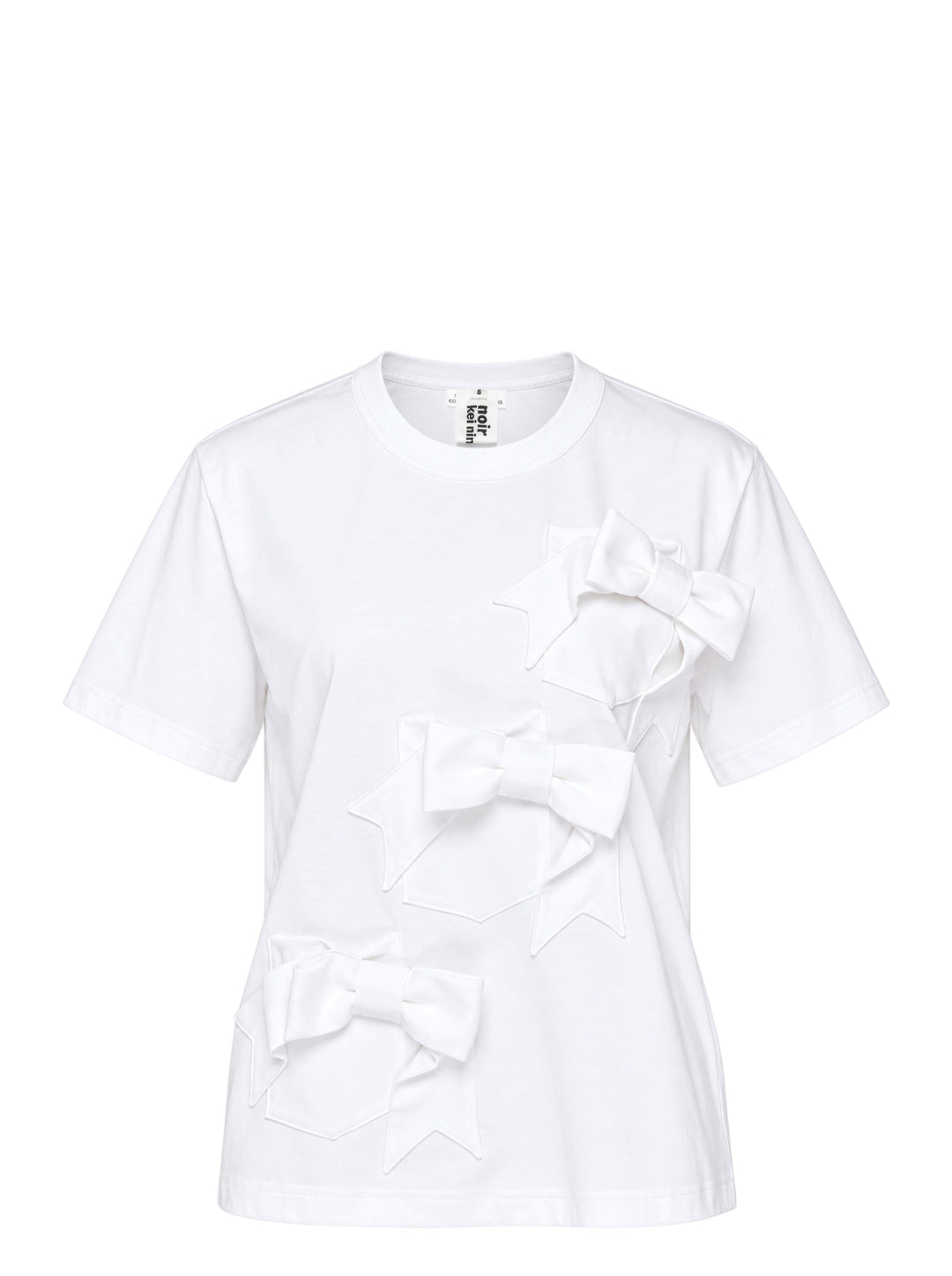 Noir Kei Ninomiya Cotton Ponte Ribbon Tee