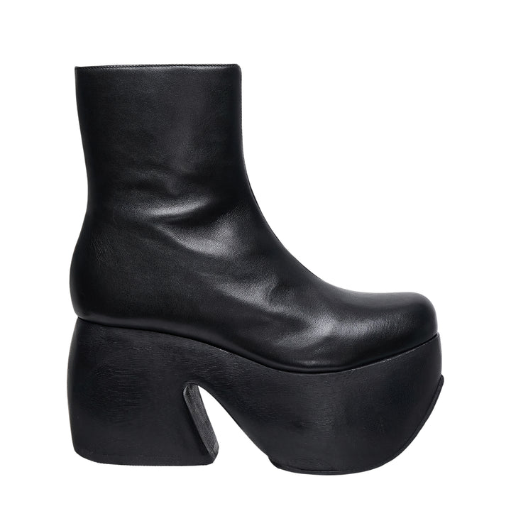 Platform Leather Ankle Boots
