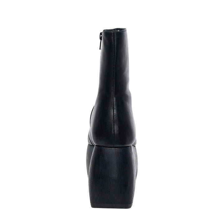 Platform Leather Ankle Boots