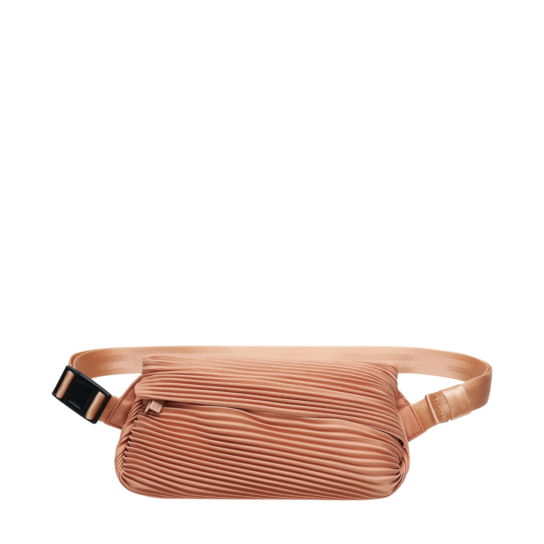 Bias Pleats Waist Bag