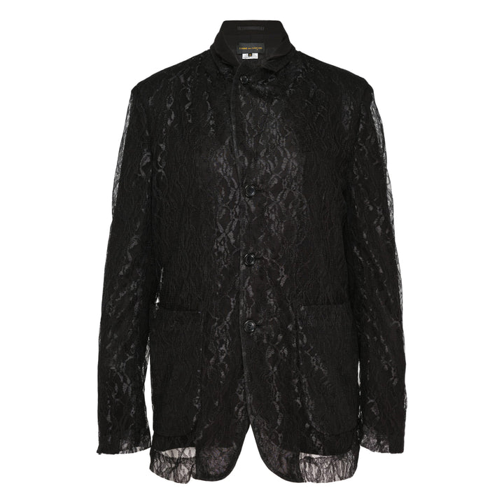 Black Lace Tailored Blazer