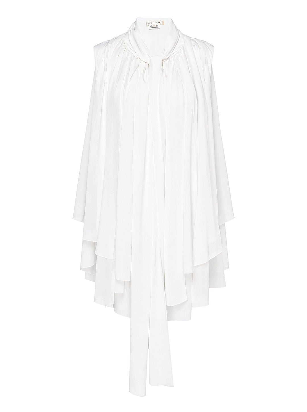 COMME des GARCONS Sheer Pleated Tie-Neck Dress