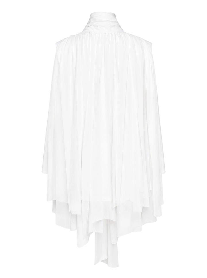 COMME des GARCONS Sheer Pleated Tie-Neck Dress - view 2