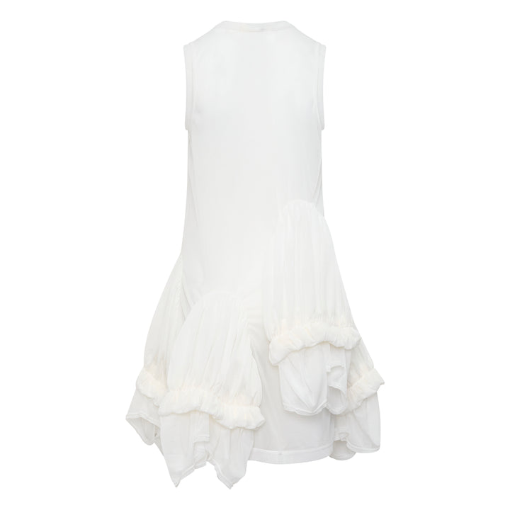 Sheer Layered Ruffle Dress