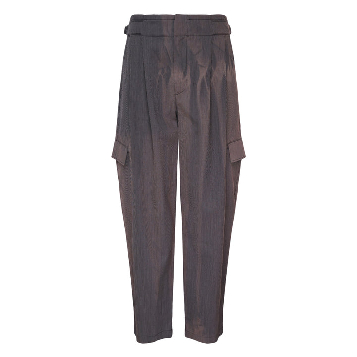 Sun-Bleached Pleated Trousers