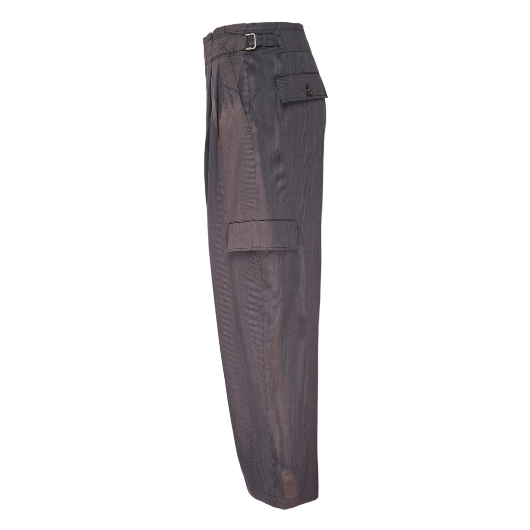 Sun-Bleached Pleated Trousers