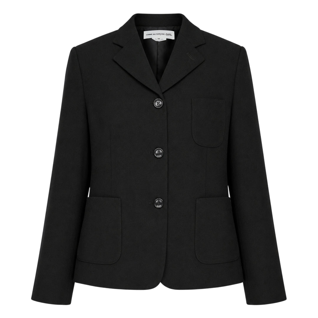 Straight Cut Button Down Jacket