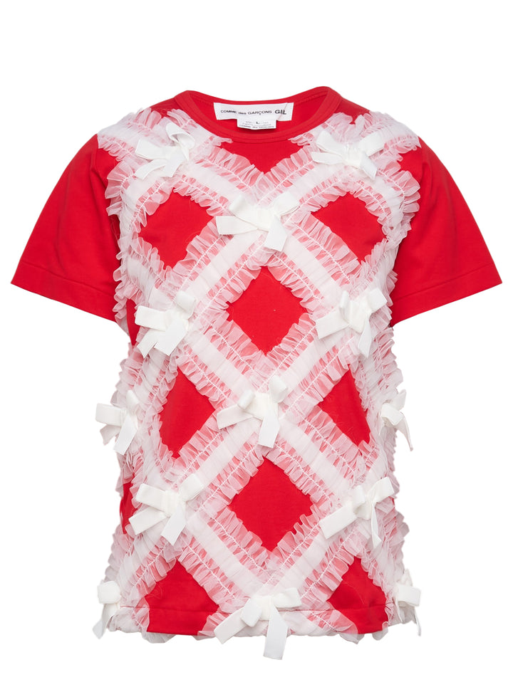 COMME des GARCONS GIRL Asymmetrical Panelled Oversize Tee