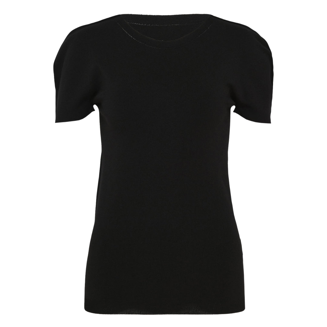 Airy Short Sleeve Round Neck Top