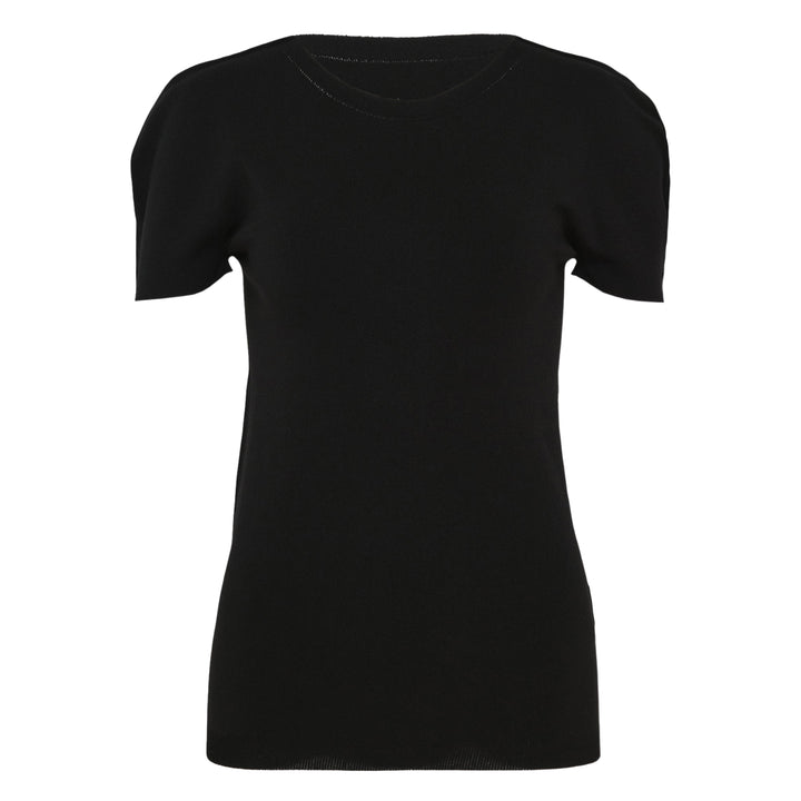 Airy Short Sleeve Round Neck Top