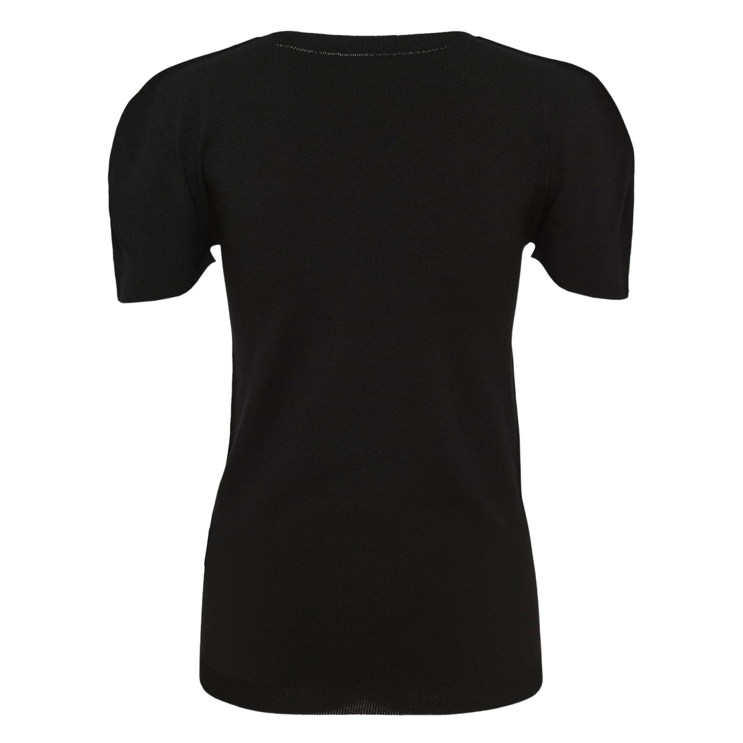 Airy Short Sleeve Round Neck Top