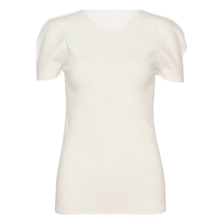 Airy Short Sleeve Round Neck Top