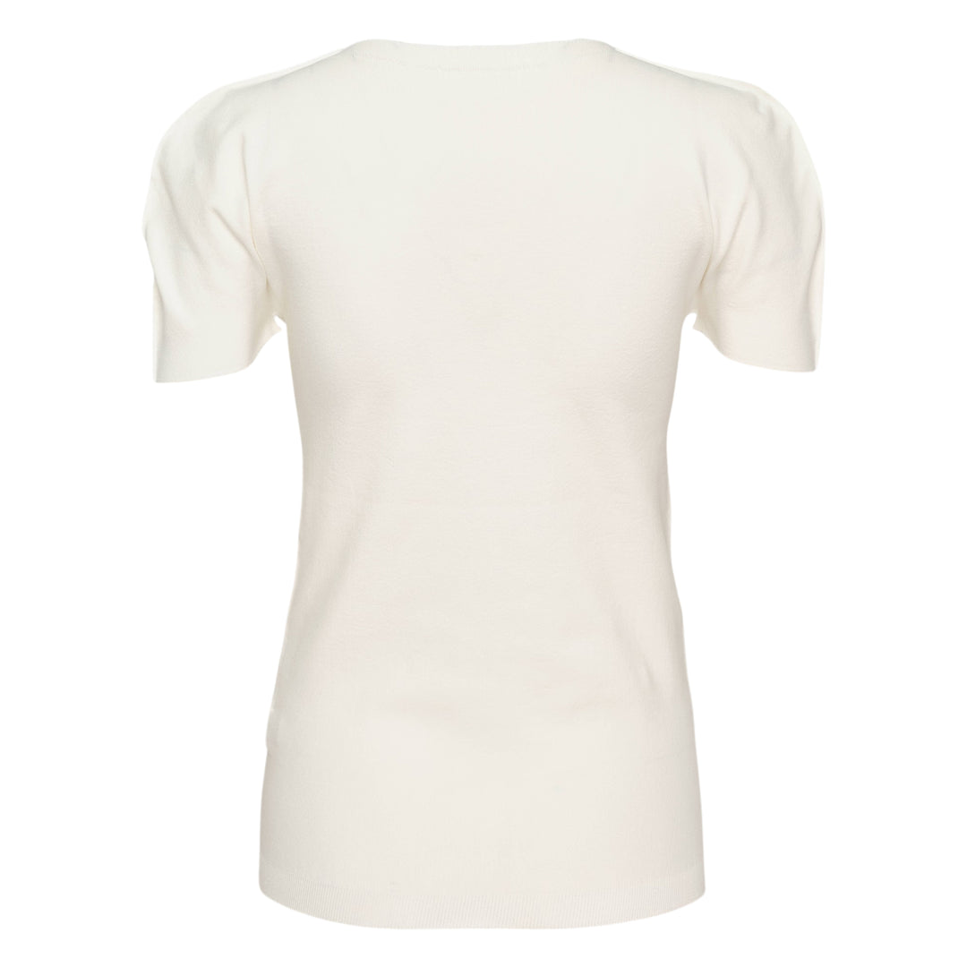 Airy Short Sleeve Round Neck Top