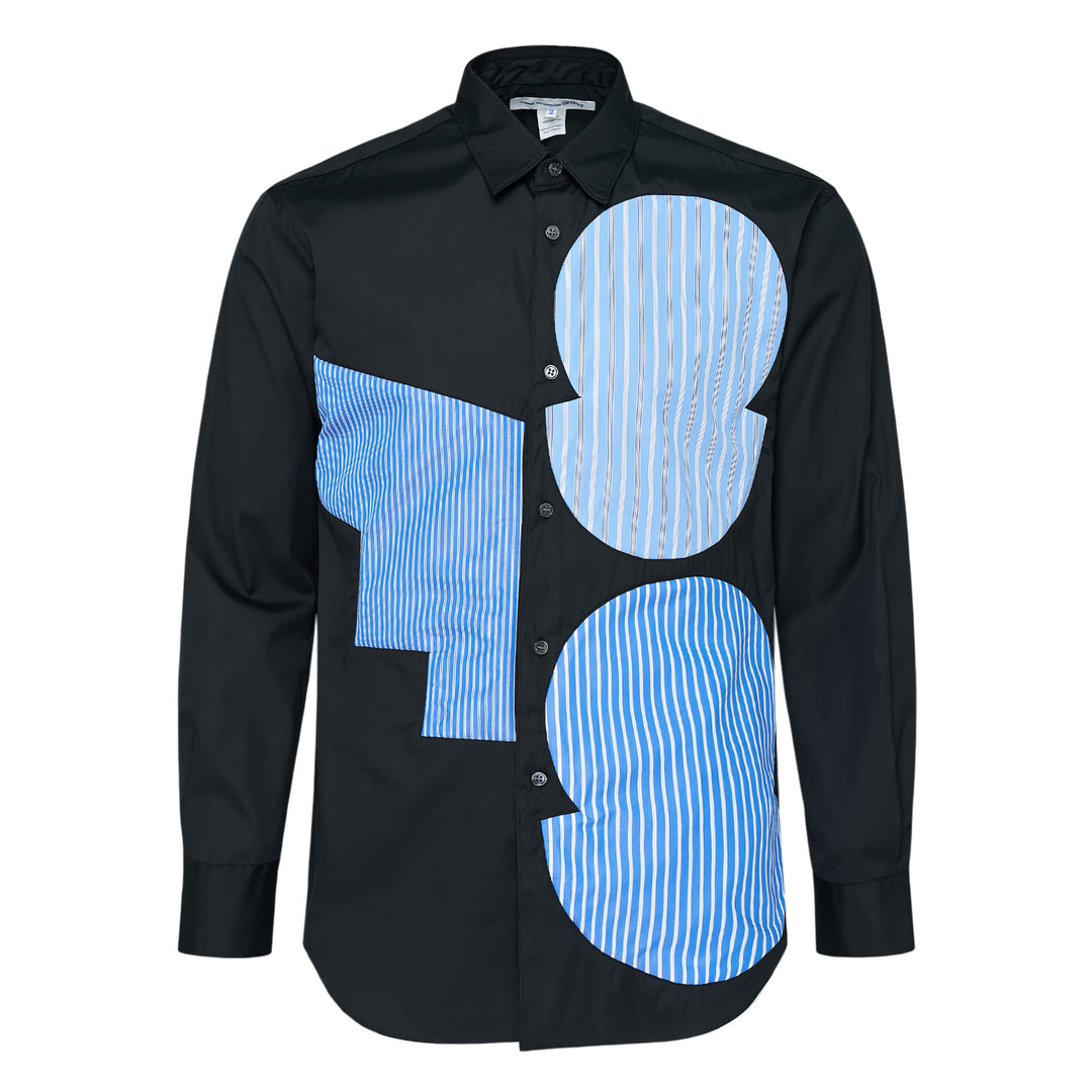 Abstract Patch Long Sleeve Shirt