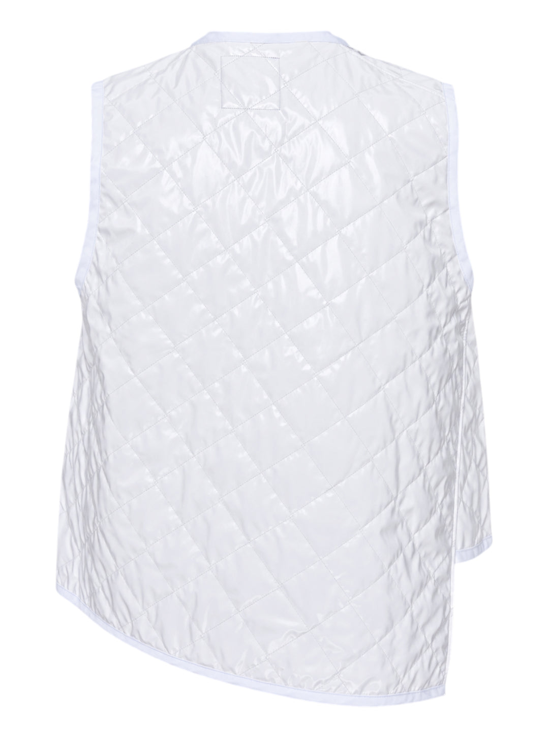COMME des GARCONS SHIRT Lacquered Quilted Asymmetric Vest - view 2