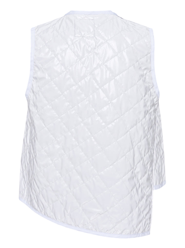 COMME des GARCONS SHIRT Lacquered Quilted Asymmetric Vest - view 2